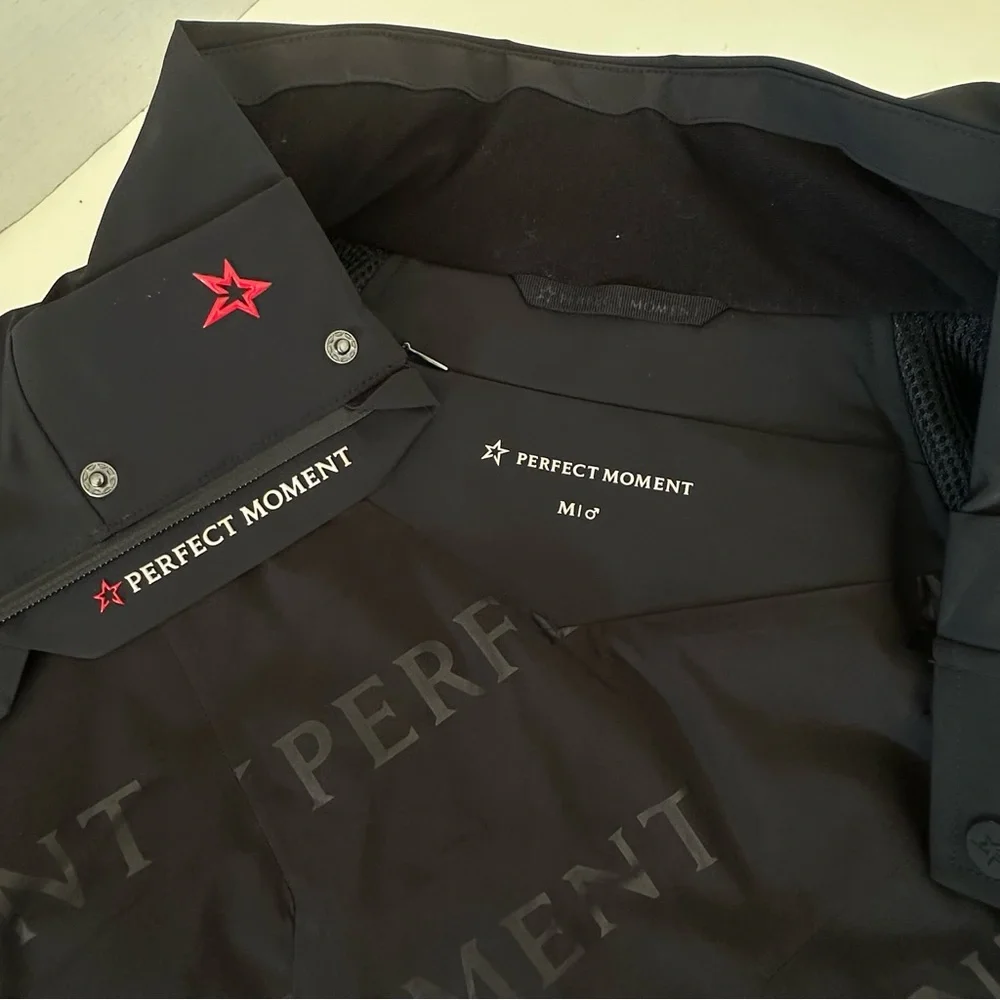 Perfect Moment Black and White Chevron Ski Jacket - Picture 8 of 16